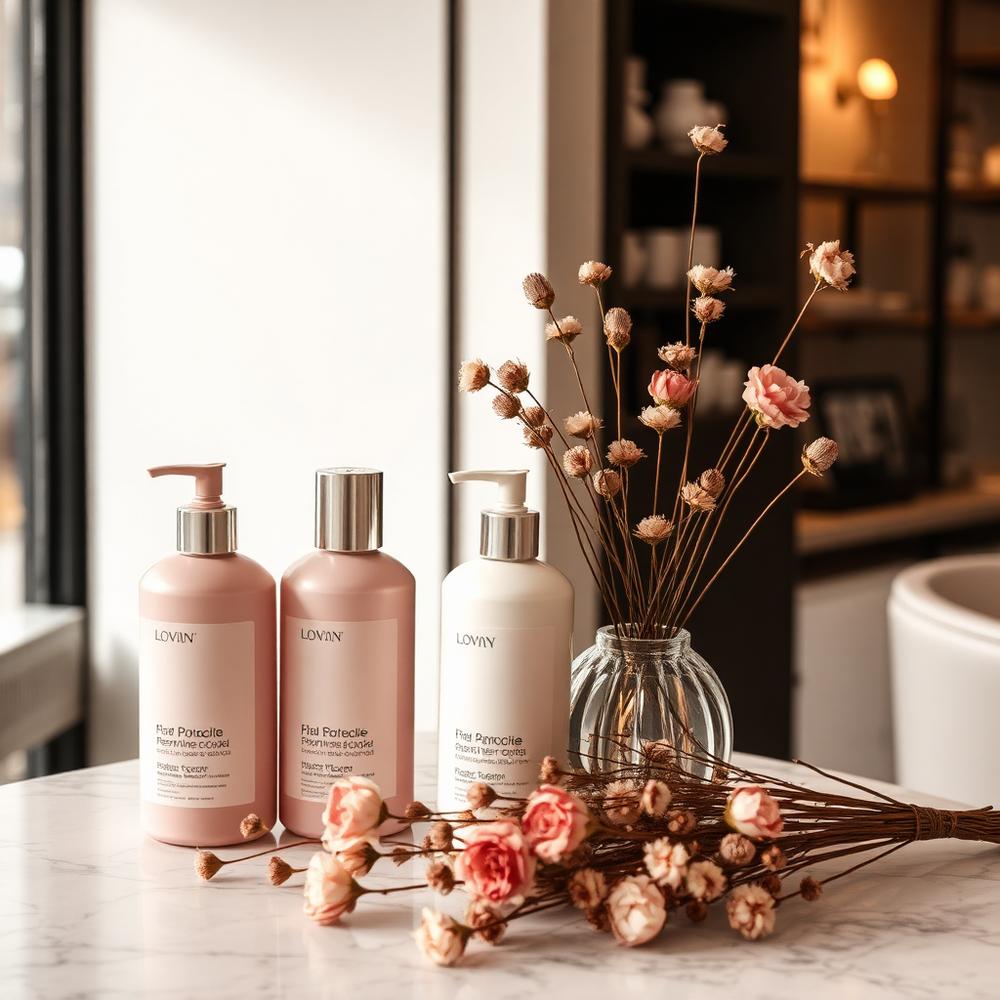 Pflegeprodukte im Salon